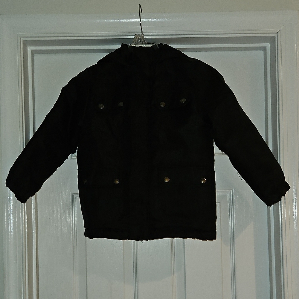 Cozy Black Kids Puffer Jacket